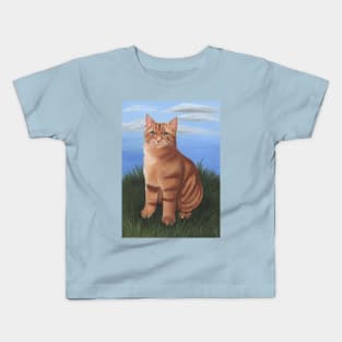 Ginger Tabby Cat Kids T-Shirt